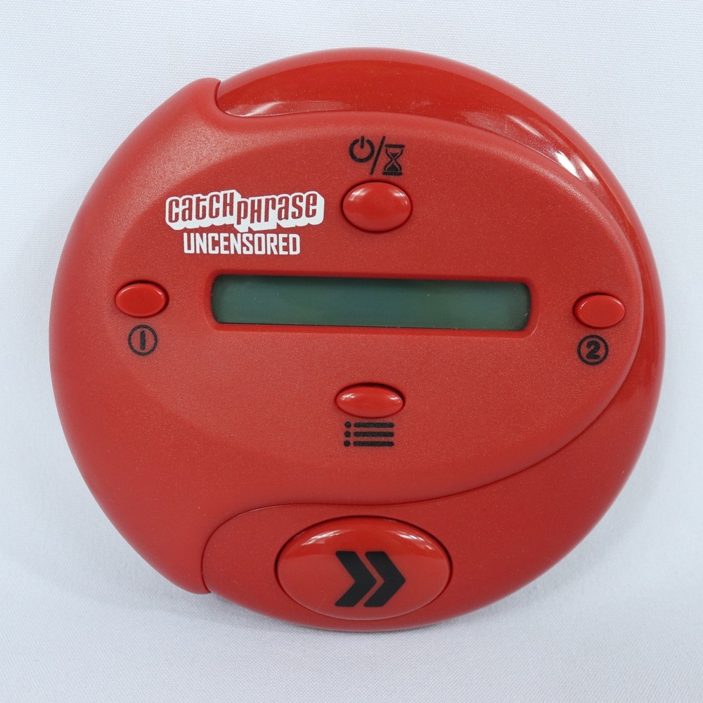 Catch Phrase Uncensored Adult Red Electronic Handheld Party Game Hasbro Works